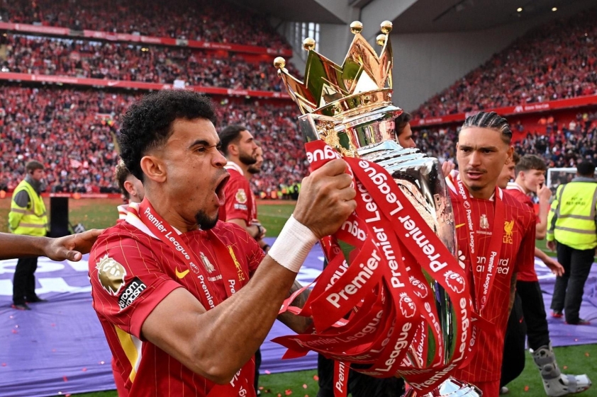 Luis Diaz góp công lớn vào chức vô địch Ngoại Hạng Anh của Liverpool (Ảnh: Liverpool FC)