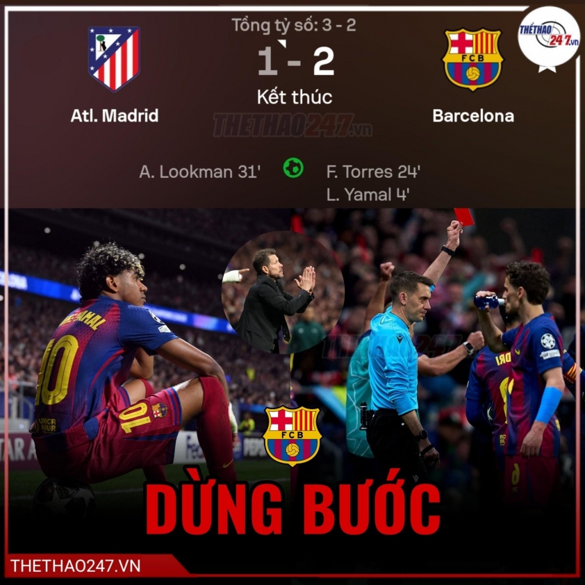 Tranh cãi dữ dội trong trận thua của Barca trước Atletico Madrid 821910